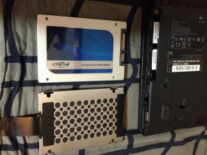 X220とCT256MX100SSD1の取り付け向き